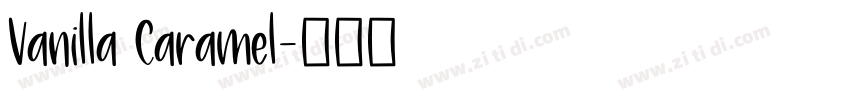 Vanilla Caramel字体转换